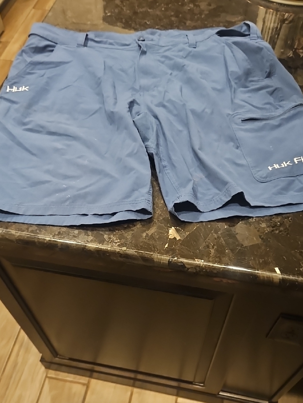 Huk Men's Solid Navy Performance Board Shorts
